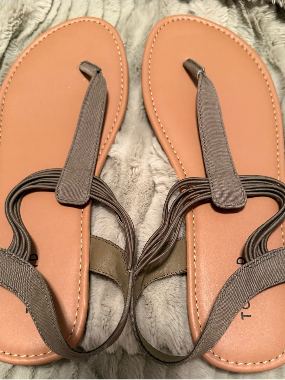Torrid dark green Strappy Toe-Post Sandals